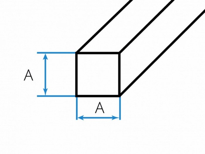 Tyč štvorhranná valcovaná  - Železo - 11 523